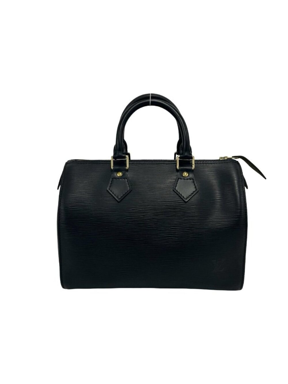 Louis Vuitton with Lock Vintage Speedy 25 Epi Leather Mini Boston Bag Noir - Picture 3 of 10